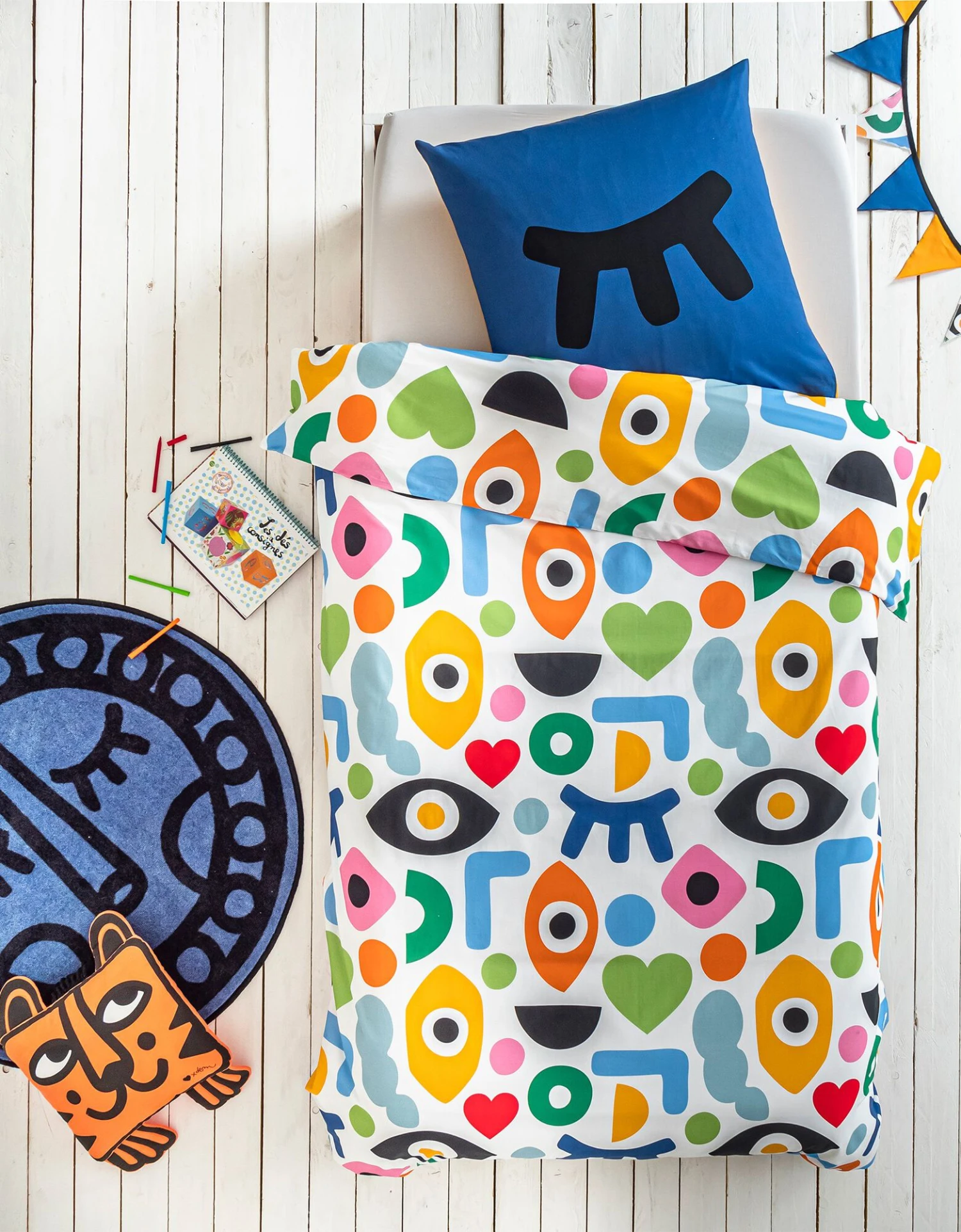 Linge De Lit Multico 1 Personne En Coton, Collection Enfant LEM 1 Linge De Lit Multico 1 Personne En Coton, Collection Enfant LEM