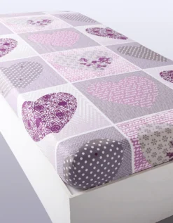 Linge De Lit Lovely En Coton Imprimé Coeurs 10 Linge De Lit Lovely En Coton Imprimé Coeurs -Maison Textiles Magasin 100035 C00 zoomx vue5