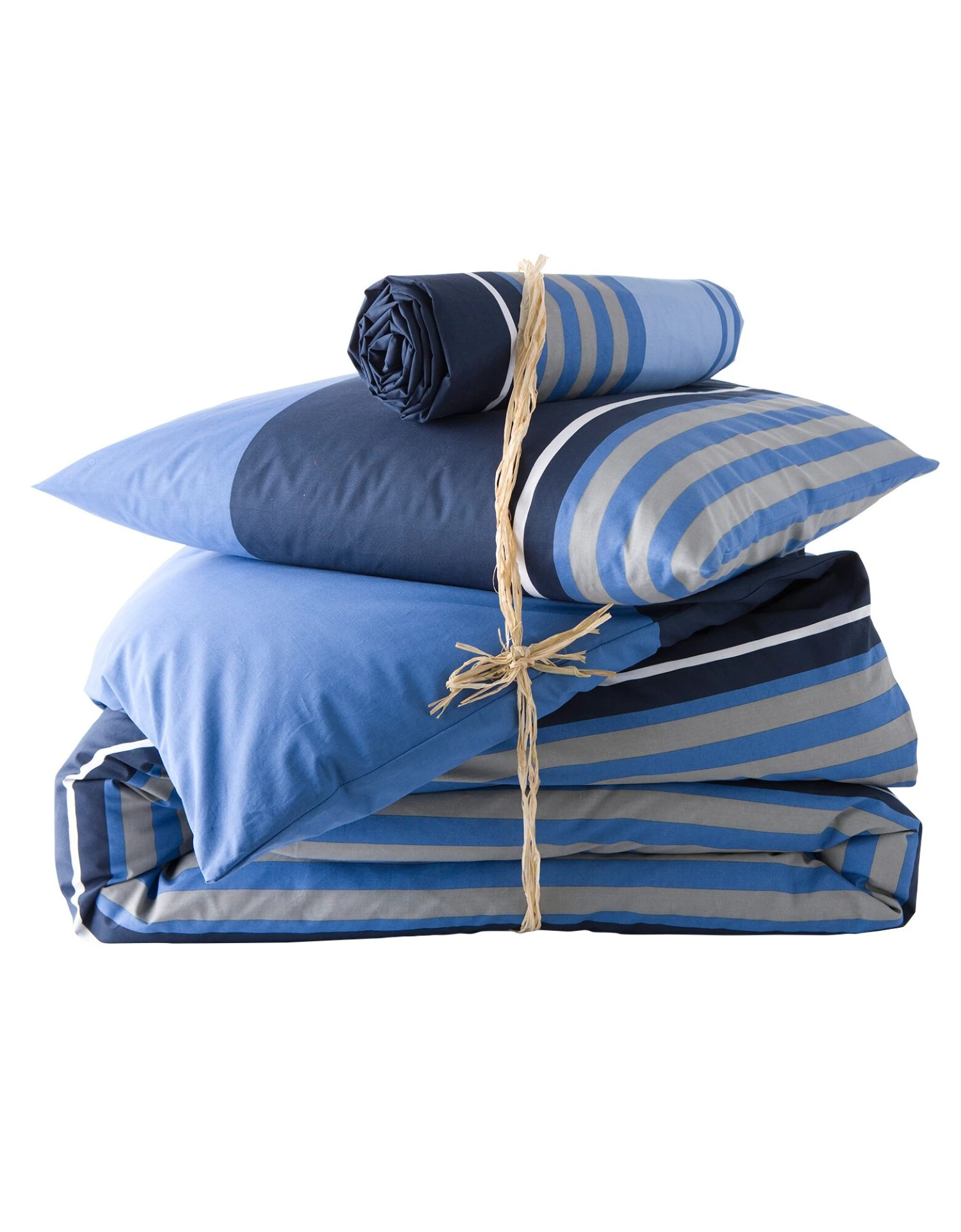 Linge De Lit Détroit En Coton Imprimé Rayures 5 Linge De Lit Détroit En Coton Imprimé Rayures – Image 5