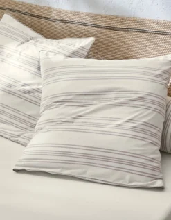 Linge De Lit Eugénie Rayures Tissés Teints - Coton -Maison Textiles Magasin 100104 C01 zoomx vue4