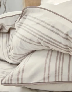 Linge De Lit Eugénie Rayures Tissés Teints - Coton -Maison Textiles Magasin 100104 C01 zoomx vue5