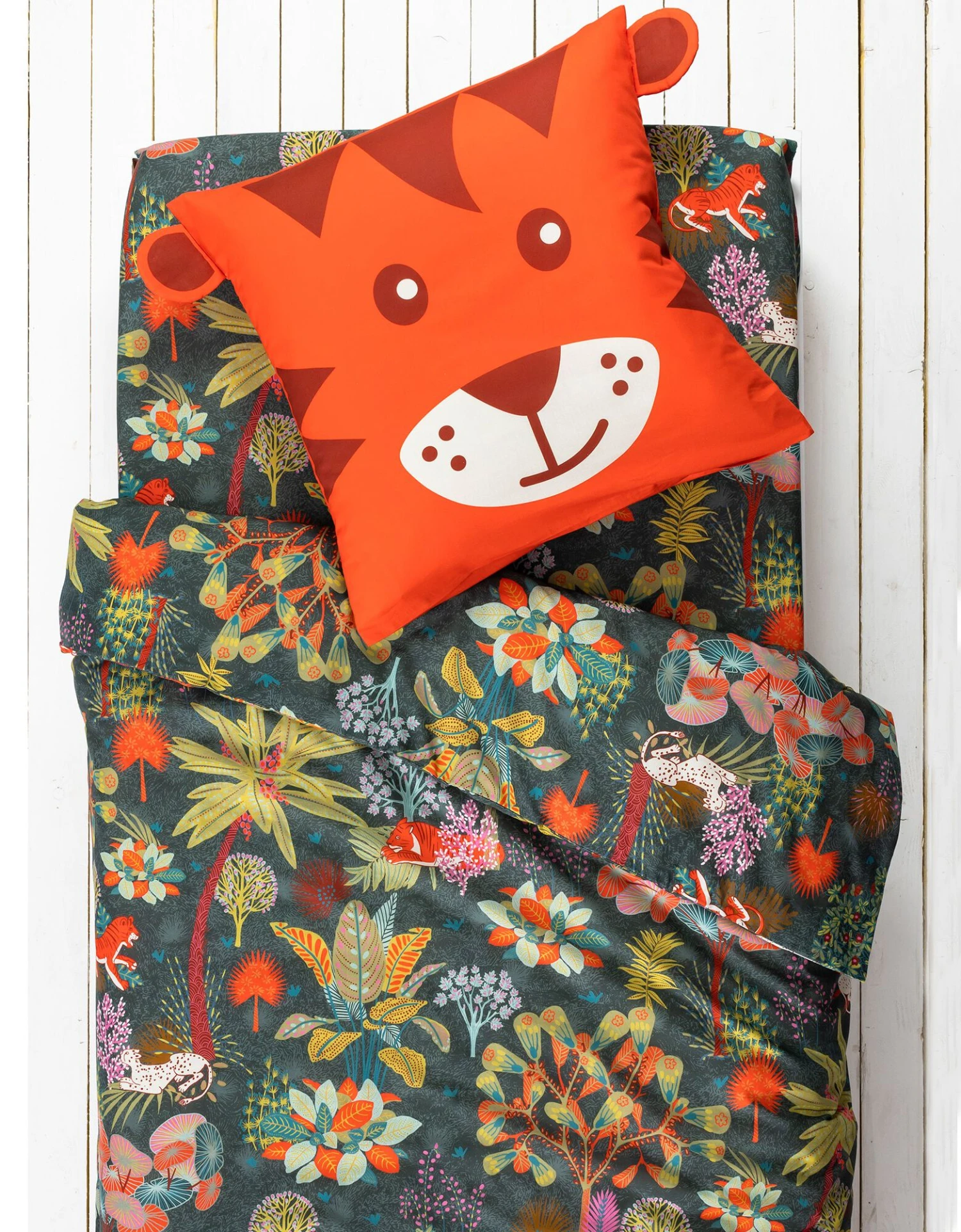 Linge De Lit Enfant Imprimé Diego En Coton Biologique, éco-responsable 2 Linge De Lit Enfant Imprimé Diego En Coton Biologique, éco-responsable – Image 2