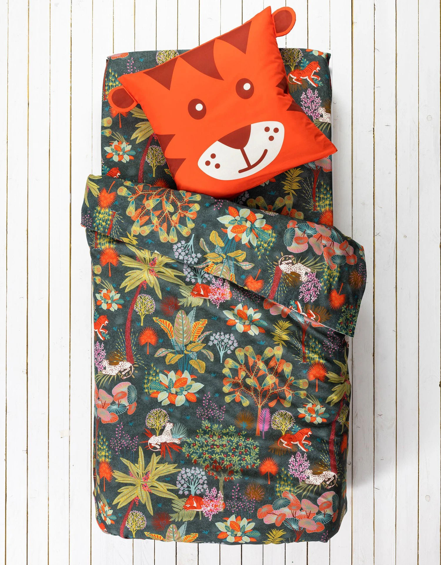 Linge De Lit Enfant Imprimé Diego En Coton Biologique, éco-responsable 5 Linge De Lit Enfant Imprimé Diego En Coton Biologique, éco-responsable – Image 5