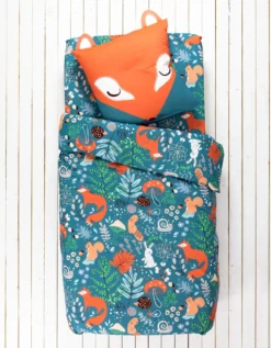 Linge De Lit Enfant Imprimé Champy En Coton Biologique, éco-responsable -Maison Textiles Magasin 100124 C01 zoomx vue4