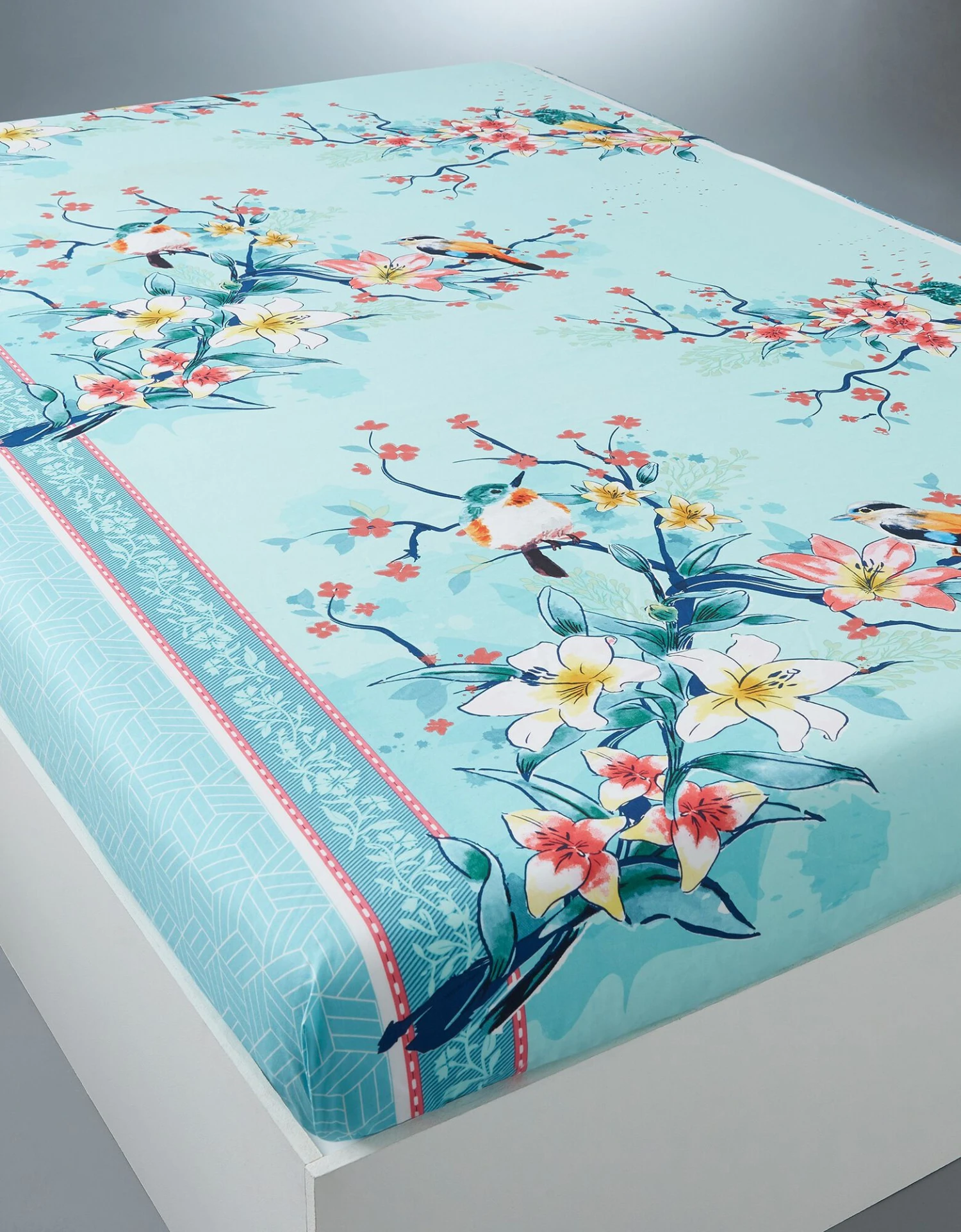 Linge De Lit Birdy En Coton Imprimé Oiseaux 4 Linge De Lit Birdy En Coton Imprimé Oiseaux – Image 4