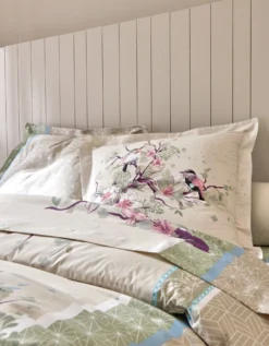 Linge De Lit Birdy En Coton Imprimé Oiseaux 8 Linge De Lit Birdy En Coton Imprimé Oiseaux -Maison Textiles Magasin 100137 C05 zoomx vue3