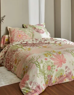 Linge De Lit Eglantine En Coton Imprimé Végétal