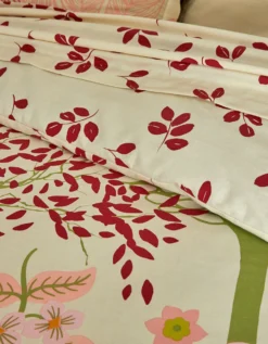 Linge De Lit Eglantine En Coton Imprimé Végétal -Maison Textiles Magasin 100140 C01 zoomx vue6