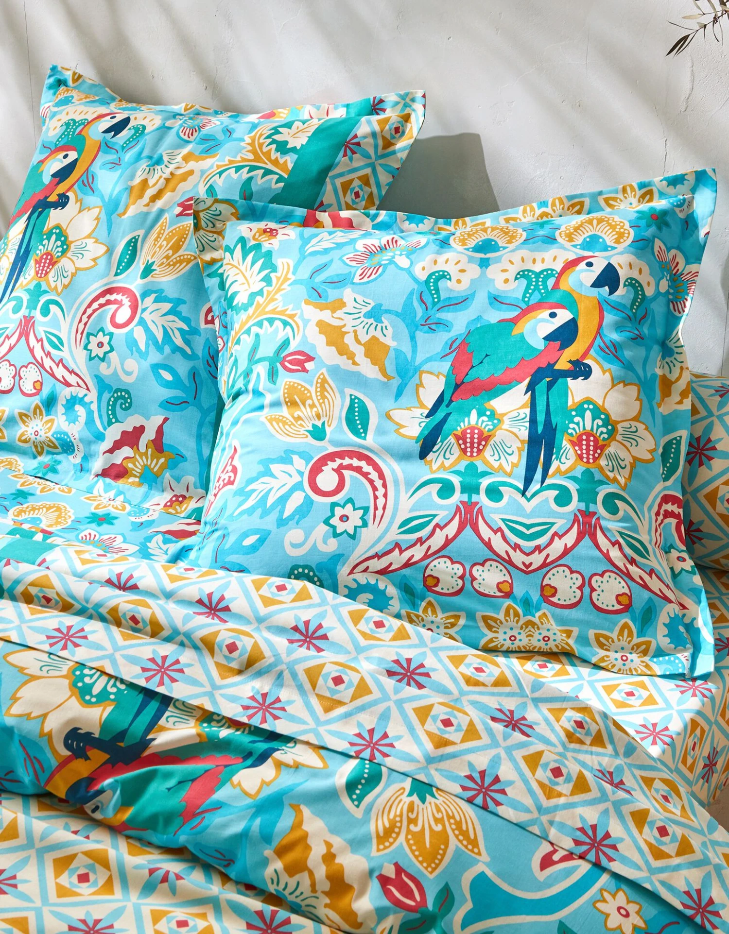 Linge De Lit Roméo Coton Imprimé Exotique 2 Linge De Lit Roméo Coton Imprimé Exotique – Image 2