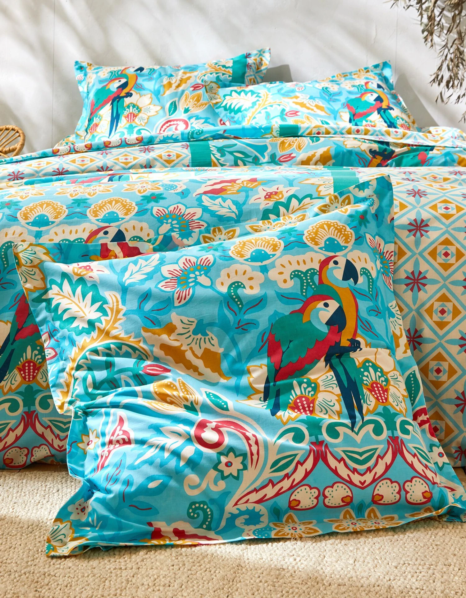 Linge De Lit Roméo Coton Imprimé Exotique 4 Linge De Lit Roméo Coton Imprimé Exotique – Image 4