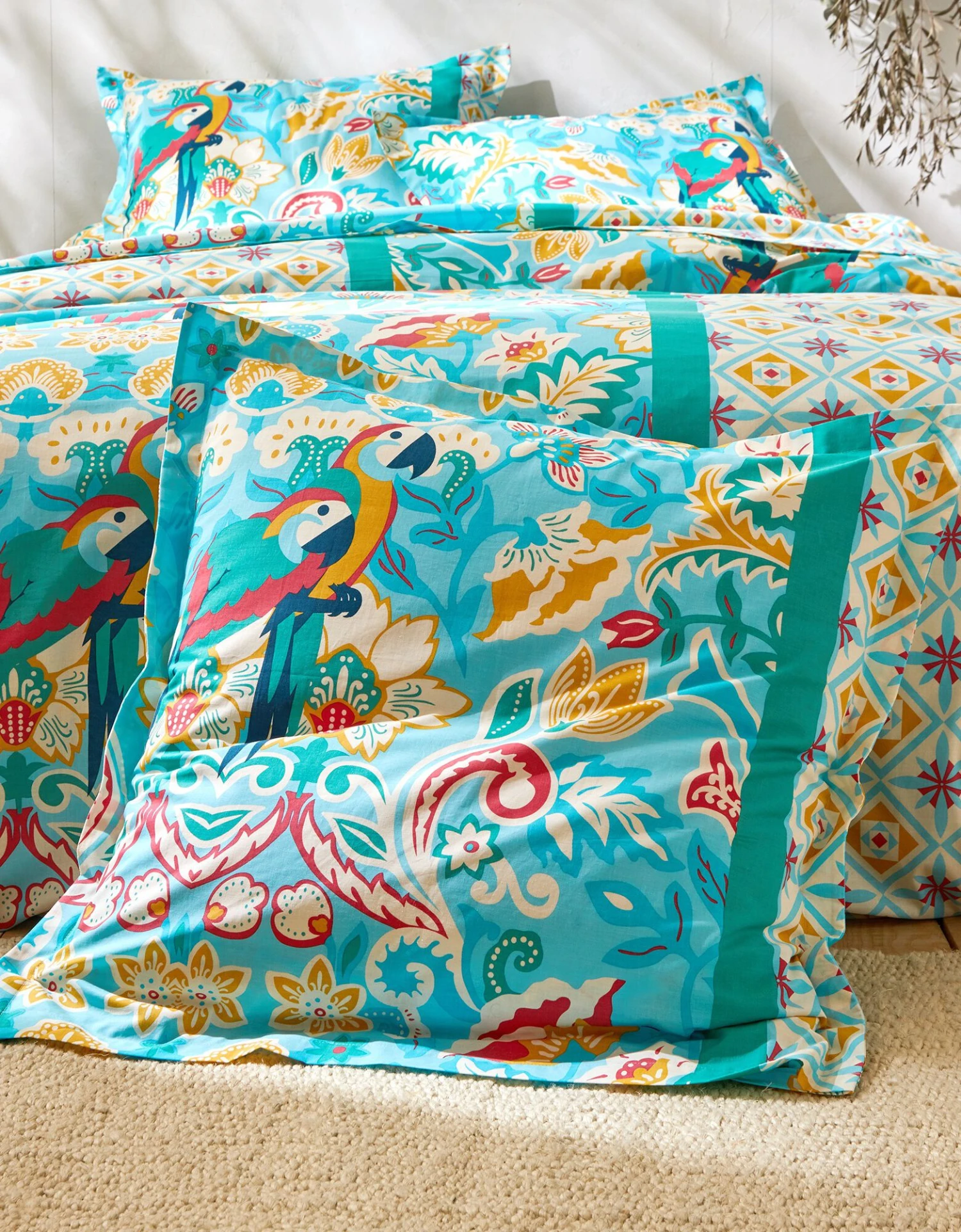 Linge De Lit Roméo Coton Imprimé Exotique 5 Linge De Lit Roméo Coton Imprimé Exotique – Image 5