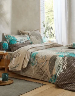 Linge De Lit Jane En Coton Imprimé Feuillages