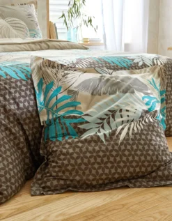 Linge De Lit Jane En Coton Imprimé Feuillages 11 Linge De Lit Jane En Coton Imprimé Feuillages -Maison Textiles Magasin 100149 C01 zoomx vue5