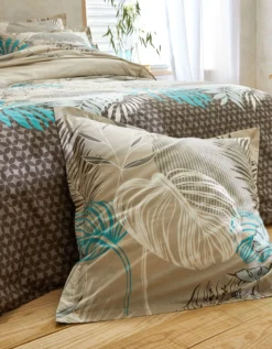 Linge De Lit Jane En Coton Imprimé Feuillages 13 Linge De Lit Jane En Coton Imprimé Feuillages -Maison Textiles Magasin 100149 C01 zoomx vue7