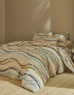 Linge De Lit Serpentins En Coton Imprimé