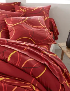 Linge De Lit Noémie Polycoton Imprimé Cercles -Maison Textiles Magasin 100186 C01 zoom detailRFP
