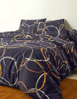 Linge De Lit Noémie En Polyester-coton Imprimé Cercles