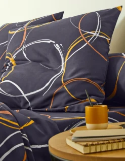 Linge De Lit Noémie En Polyester-coton Imprimé Cercles 12 Linge De Lit Noémie En Polyester-coton Imprimé Cercles -Maison Textiles Magasin 100187 C02 zoomx vue6