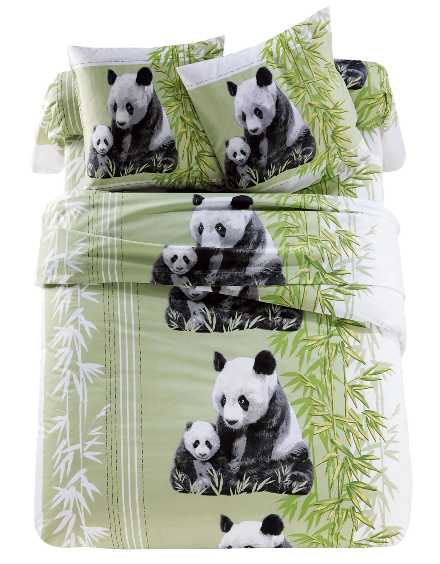 Linge De Lit Imprimé Pandas En Polycoton 1 Linge De Lit Imprimé Pandas En Polycoton