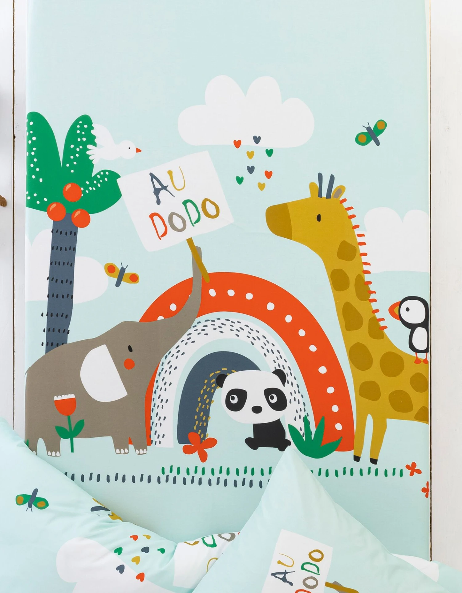 Linge De Lit Enfant Noé Imprimé 1 Personne - Coton 4 Linge De Lit Enfant Noé Imprimé 1 Personne - Coton – Image 4