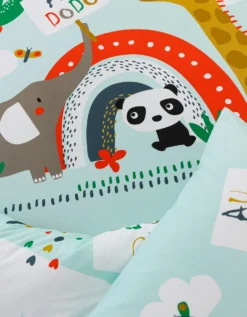 Linge De Lit Enfant Noé Imprimé 1 Personne - Coton 11 Linge De Lit Enfant Noé Imprimé 1 Personne - Coton -Maison Textiles Magasin 100411 C01 zoomx vue5