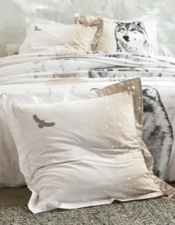 Linge De Lit Artic Imprimé Chien-loup - Coton 10 Linge De Lit Artic Imprimé Chien-loup - Coton -Maison Textiles Magasin 100472 C01 zoomx vue4