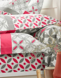 Linge De Lit Marlow En Coton à Motifs Géométriques -Maison Textiles Magasin 100473 C00 zoomx vue3