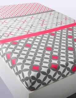Linge De Lit Marlow En Coton à Motifs Géométriques -Maison Textiles Magasin 100473 C00 zoomx vue4