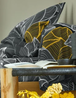 Linge De Lit Elsa En Polycoton à Motifs Feuilles 11 Linge De Lit Elsa En Polycoton à Motifs Feuilles -Maison Textiles Magasin 100552 C04 zoomx vue5