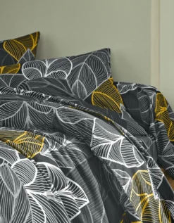 Linge De Lit Elsa En Polycoton à Motifs Feuilles 12 Linge De Lit Elsa En Polycoton à Motifs Feuilles -Maison Textiles Magasin 100552 C04 zoomx vue6