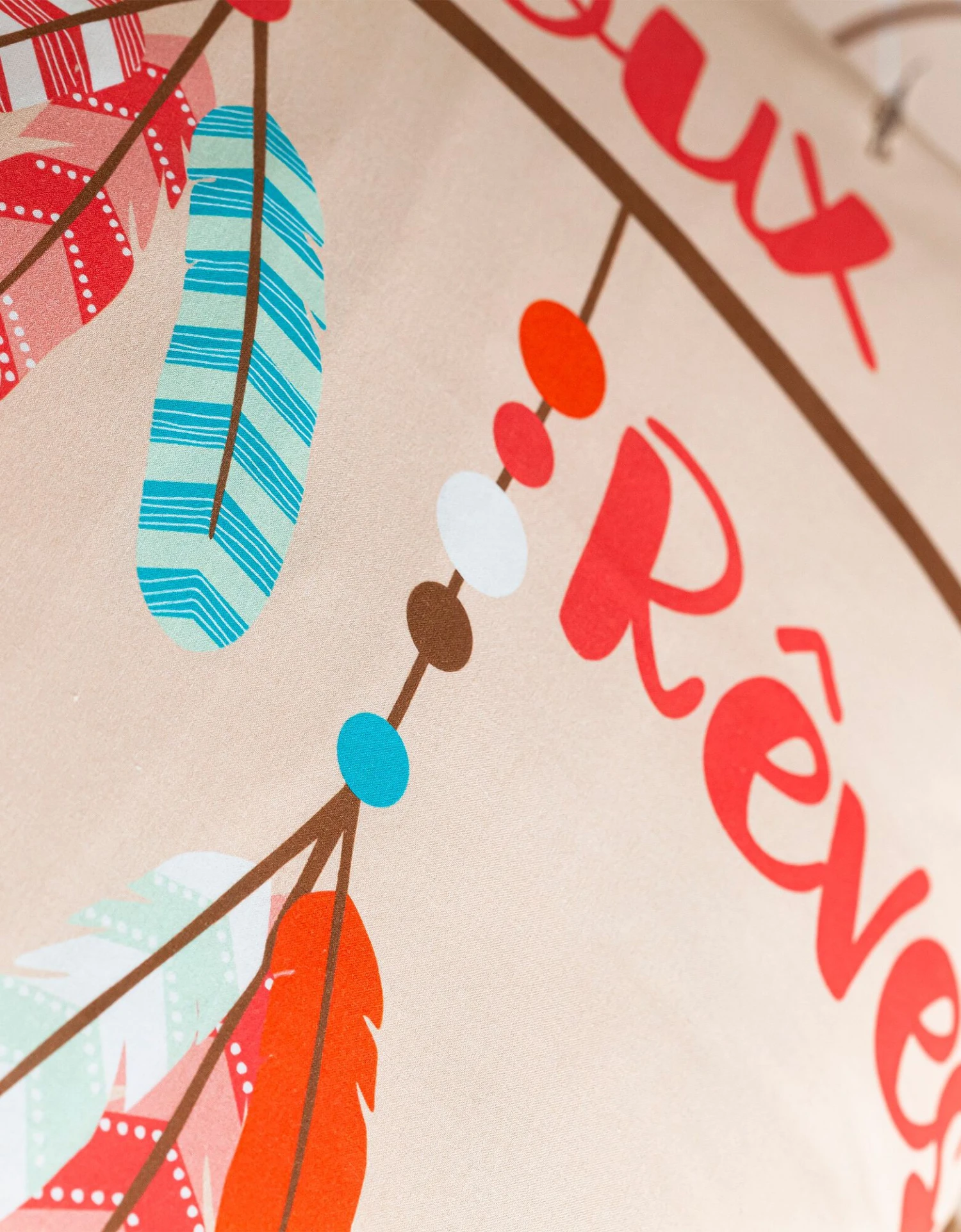 Linge De Lit Enfant Doudou Imprimé Attrape-rêve 1 Personne - Coton 5 Linge De Lit Enfant Doudou Imprimé Attrape-rêve 1 Personne - Coton – Image 5