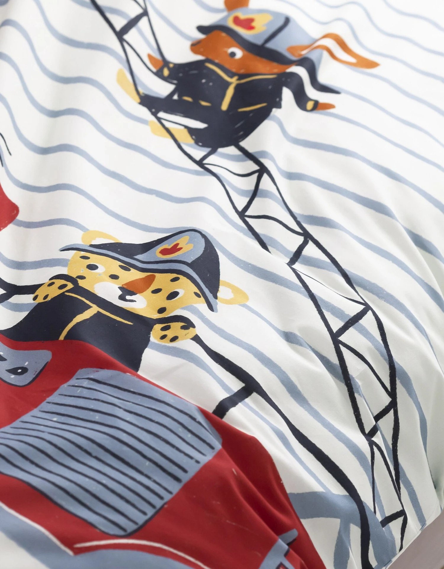 Linge De Lit Enfant à Motifs Pompiers En Coton 7 Linge De Lit Enfant à Motifs Pompiers En Coton – Image 7