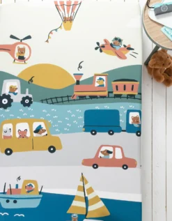 Linge De Lit Enfant Trafic Imprimé 1 Personne - Coton -Maison Textiles Magasin 100585 C01 zoomx vue3