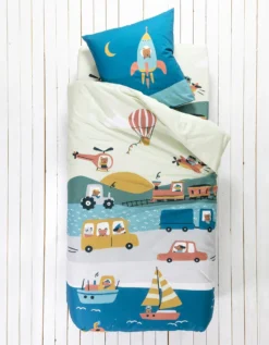 Linge De Lit Enfant Trafic Imprimé 1 Personne - Coton -Maison Textiles Magasin 100585 C01 zoomx vue6
