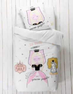 Linge De Lit Enfant Blanche Imprimé 1 Personne - Coton -Maison Textiles Magasin 100588 C01 zoomx vue6