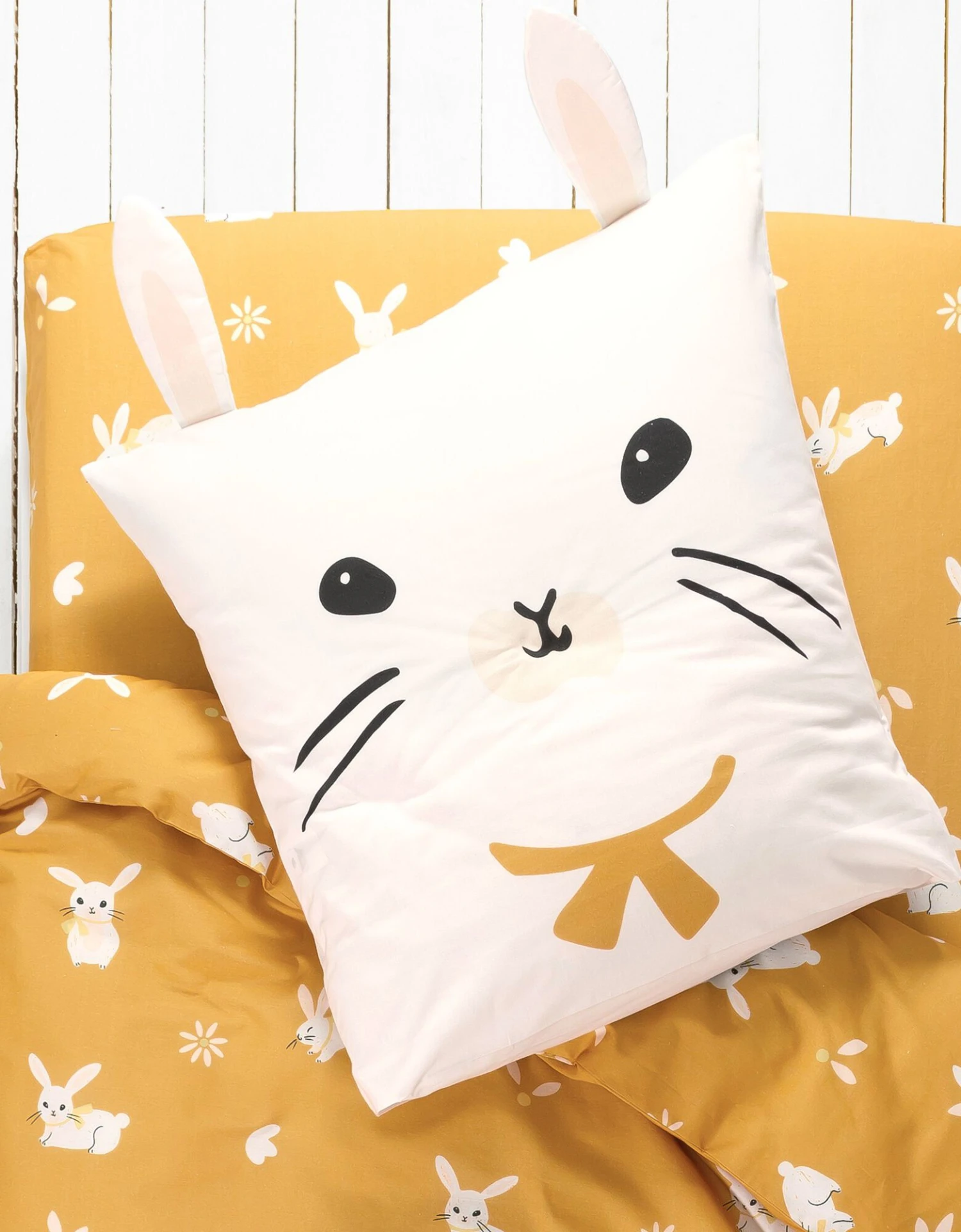 Linge De Lit Enfant Imprimé Lapinou 1 Personne - Coton Biologique 2 Linge De Lit Enfant Imprimé Lapinou 1 Personne - Coton Biologique – Image 2