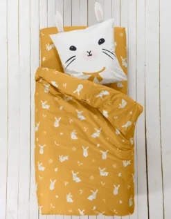 Linge De Lit Enfant Imprimé Lapinou 1 Personne - Coton Biologique 9 Linge De Lit Enfant Imprimé Lapinou 1 Personne - Coton Biologique -Maison Textiles Magasin 100589 C01 zoomx vue5
