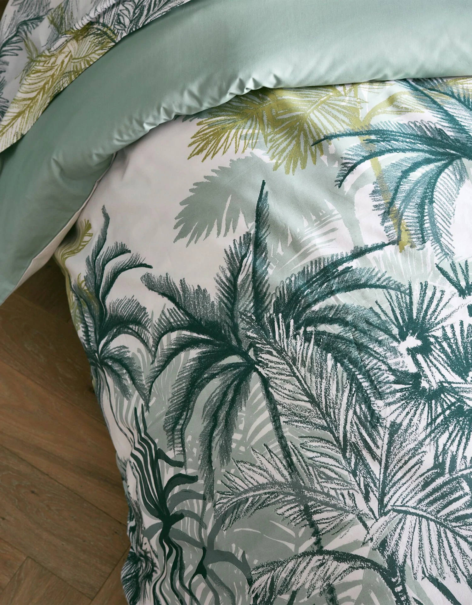 Linge De Lit Alba Percale De Coton Imprimé Tropical 2 Linge De Lit Alba Percale De Coton Imprimé Tropical – Image 2