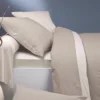 Linge De Lit Ecorce Viscose Coton - Coloris Lin/crème