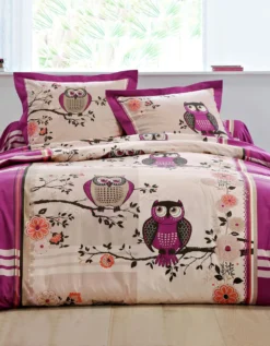Linge De Lit Chouette Coton