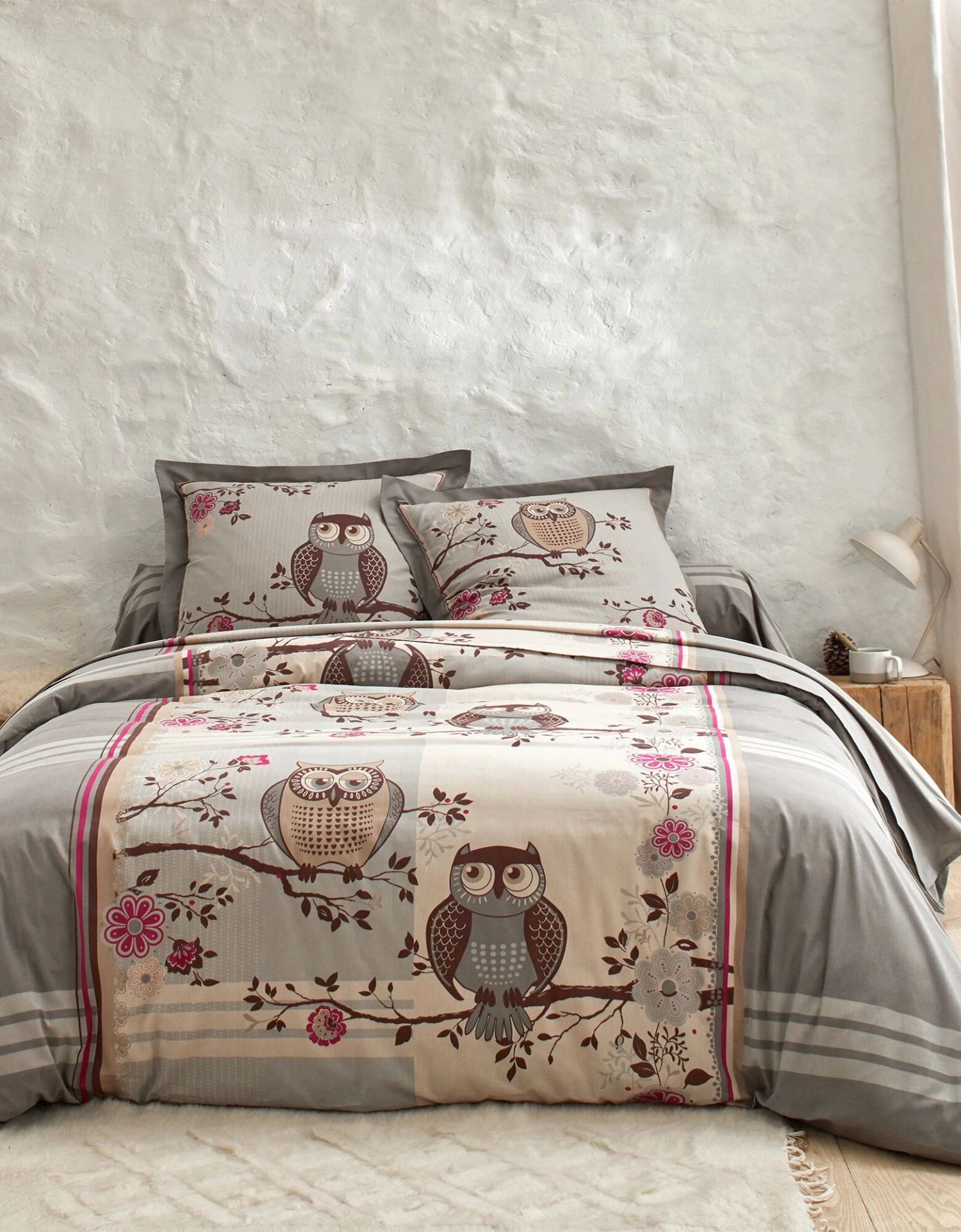 Linge De Lit Chouette Flanelle 1 Linge De Lit Chouette Flanelle