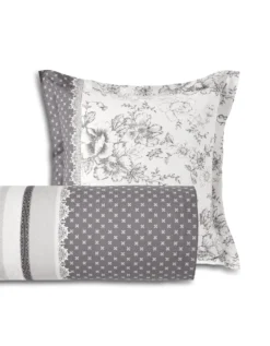 Linge De Lit Gabrielle En Coton Imprimé Pois, Fleurs Et Dentelle 7 Linge De Lit Gabrielle En Coton Imprimé Pois, Fleurs Et Dentelle -Maison Textiles Magasin 100685 C02 zoomx vue4