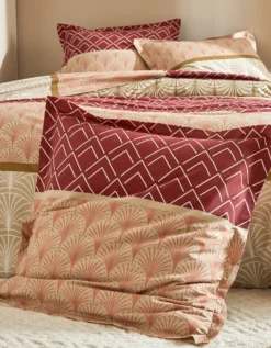 Linge De Lit Eddy En Coton à Motifs Graphiques -Maison Textiles Magasin 100746 C03 zoomx vue4