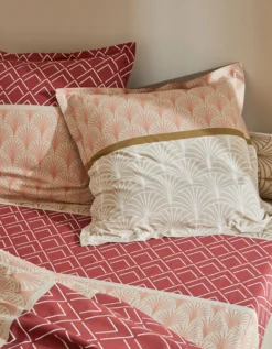 Linge De Lit Eddy En Coton à Motifs Graphiques -Maison Textiles Magasin 100746 C03 zoomx vue7