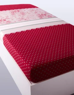 Linge De Lit Gabrielle En Flanelle Imprimé Fleurs Et Dentelle -Maison Textiles Magasin 100785 C01 zoomx vue4