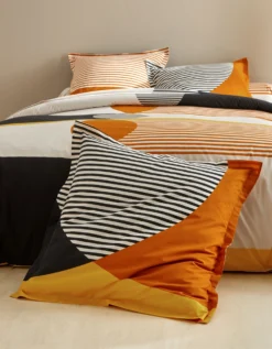 Linge De Lit Nico En Coton Imprimé Rayures Style Graphique -Maison Textiles Magasin 100842 C00 zoomx vue3