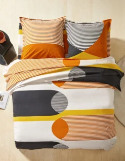 Linge De Lit Nico En Coton Imprimé Rayures Style Graphique -Maison Textiles Magasin 100842 C00 zoomx vue6