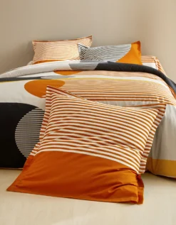 Linge De Lit Nico En Coton Imprimé Rayures Style Graphique -Maison Textiles Magasin 100842 C00 zoomx vue7