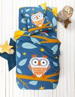 Linge De Lit Enfant Chouki Coton - Imprimé Hibou