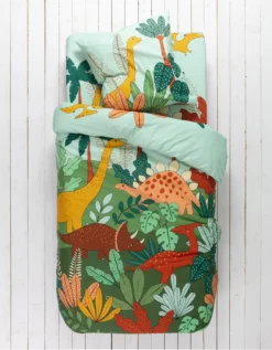 Linge De Lit Enfant Jurassi Coton - Imprimé Dinosaure -Maison Textiles Magasin 100903 C01 zoomx vue3